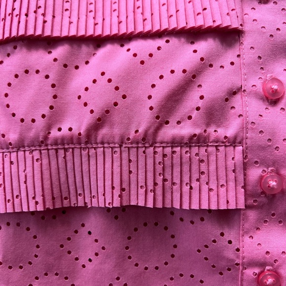 NWT Gorgeous Paule KA crewneck mid length designer pleated dress - Picture 3 of 15